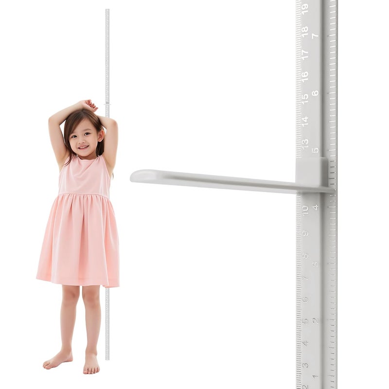 SNOPARD Store Growth Chart, Baby Height Chart,Spliced Height Ruler, Kids Height Measurement for Wall Sticker, Sliding Measuring Ruler for Nursery School Clinic with High Precision,79 inch (White) - Image 1